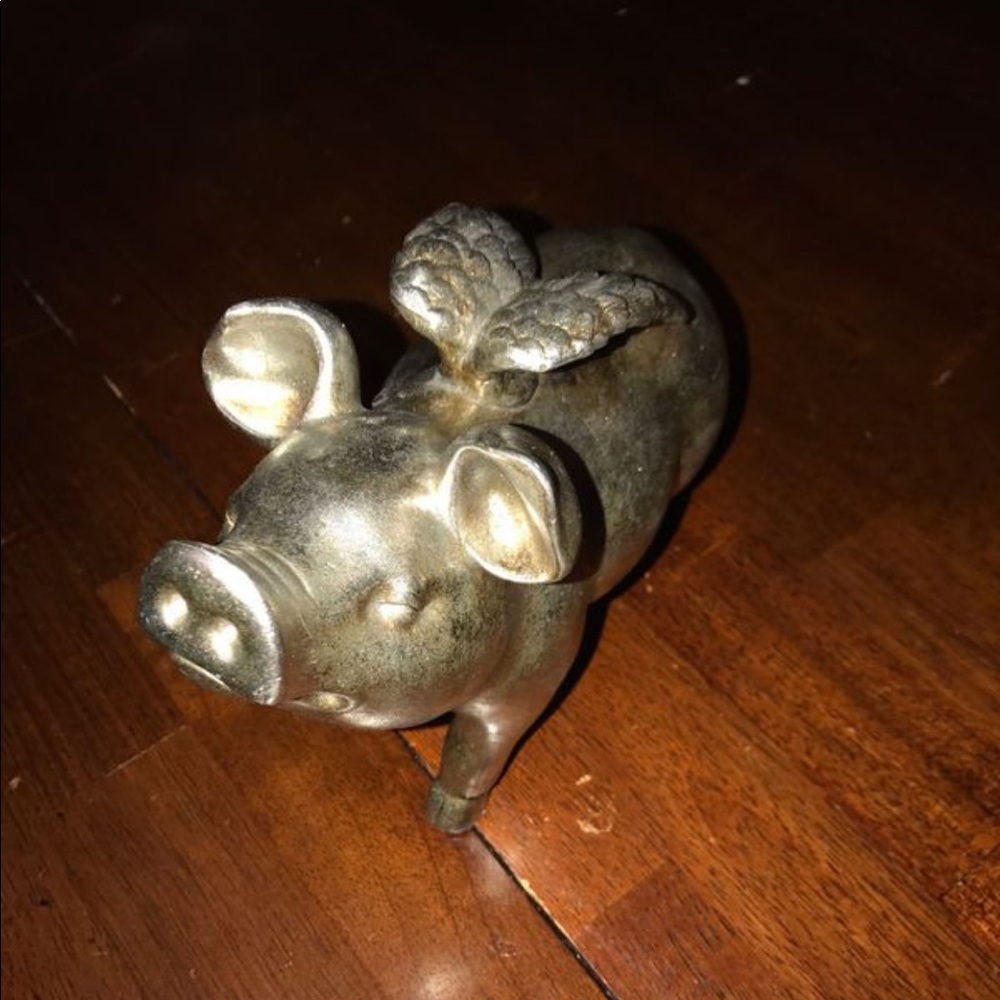 Gold Pig with Wings